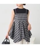 【アースミュージックアンドエコロジー/earth music&ecology】のイレヘムチェックキャミチュニック Check Black|ID: prp329100004700334 ipo3291000000033939046