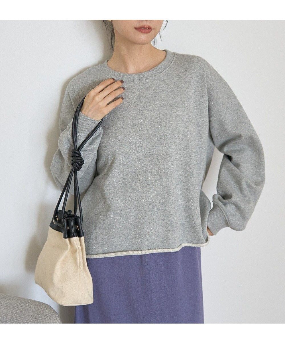 【アメリカンホリック/AMERICAN HOLIC】のラメ裏毛スウェットプルオーバー インテリア・キッズ・メンズ・レディースファッション・服の通販 founy(ファニー) ファッション Fashion レディースファッション Fashion for Women トップス・カットソー Cut & Sew Tops レディースパーカー・カジュアルフーディー Casual Hoodies & Sweatshirts カジュアルプルオーバー・ニットトップス Pullovers & Knit Tops / Casual Pullovers スウェット・クルーネックトップス Sweatshirts & Crewnecks / Relaxed Fit Sweat Tops アメリカン American Style スウェット / スエット Sweatshirt, Sweatwear スタイリッシュ Stylish, Fashionable ボックス Boxy, Box Shape ポケット Pocket, Pocket Detail ワイド Wide, Wide Fit A/W・秋冬 Autumn/Winter おすすめ Recommended / Our Picks エレガント 上品 Elegant Light Gray Mixture|ID: prp329100004700348 ipo3291000000033939082
