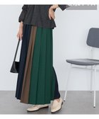 【アメリカンホリック/AMERICAN HOLIC】の【選べる丈】ブロッキングプリーツスカート Navy|ID: prp329100004700362 ipo3291000000033939127