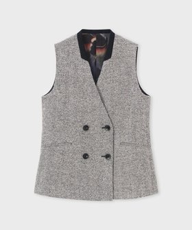 【ポール スミス/Paul Smith】のヘリンボーン ツイード ロングジレ 人気、トレンドファッション・服の通販 founy(ファニー) ファッション Fashion レディースファッション Fashion for Women アウター Coat / Outerwear Collection トップス・カットソー Cut & Sew Tops ベスト&ジレ / 重ね着スタイル Vests & Gilets インナー Innerwear ダブル Double, Double-Breasted ツイード Twill, Twill Weave デニム Denim, Jeans Material トレンド Trend, Trending Now ベスト Vest, Waistcoat ループ Loop, Loop Knit A/W・秋冬 Autumn/Winter S/S・春夏 SS, Spring/Summer, Warm Season おすすめ Recommended / Our Picks 夏 Summer エレガント 上品 Elegant |ID:prp329100004700366