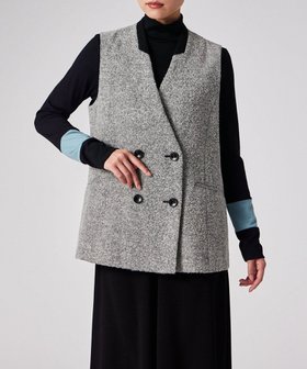 【ポール スミス/Paul Smith】のヘリンボーン ツイード ロングジレ 人気、トレンドファッション・服の通販 founy(ファニー) ファッション Fashion レディースファッション Fashion for Women アウター Coat / Outerwear Collection トップス・カットソー Cut & Sew Tops ベスト&ジレ / 重ね着スタイル Vests & Gilets インナー Innerwear ダブル Double, Double-Breasted ツイード Twill, Twill Weave デニム Denim, Jeans Material トレンド Trend, Trending Now ベスト Vest, Waistcoat ループ Loop, Loop Knit A/W・秋冬 Autumn/Winter S/S・春夏 SS, Spring/Summer, Warm Season おすすめ Recommended / Our Picks 夏 Summer エレガント 上品 Elegant |ID:prp329100004700366