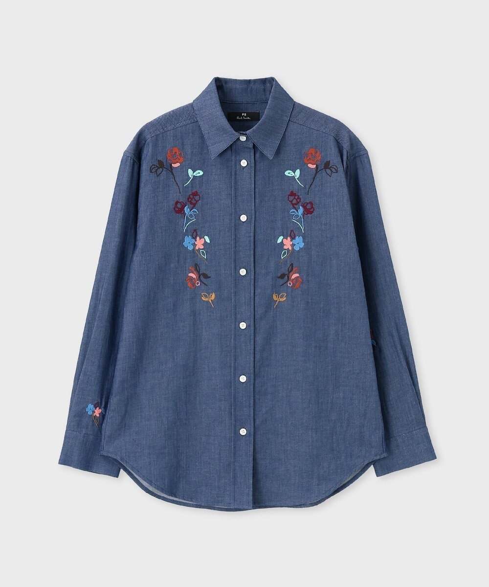 【ポール スミス/Paul Smith】のダンガリー エンブロイダリーシャツ 人気、トレンドファッション・服の通販 founy(ファニー) 　ファッション　Fashion　レディースファッション　Fashion for Women　トップス・カットソー　Cut & Sew Tops　シャツ・ブラウス・オフィスカジュアル　Elegant Blouses & Button-Ups　新作・新入荷　New Arrivals / New In　ダンガリー　Dungaree, Chambray　デニム　Denim, Jeans Material　トレンド　Trend, Trending Now　エレガント 上品　Elegant　夏　Summer　S/S・春夏　SS, Spring/Summer, Warm Season　秋　Autumn　A/W・秋冬　Autumn/Winter　 other-1|ID: prp329100004700371 ipo3291000000033939148