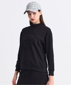 【23区 ゴルフ/NIJYUSANKU GOLF】の【WOMEN】エンボスロゴダンボールモックネック 人気、トレンドファッション・服の通販 founy(ファニー) ファッション Fashion レディースファッション Fashion for Women トップス・カットソー Cut & Sew Tops レディースパーカー・カジュアルフーディー Casual Hoodies & Sweatshirts スウェット・クルーネックトップス Sweatshirts & Crewnecks / Relaxed Fit Sweat Tops おすすめ Recommended / Our Picks スウェット / スエット Sweatshirt, Sweatwear ストレッチ Stretch, Stretchy Fabric セットアップ Set-Up, Coordinated Outfit センター Center, Center Line トレンド Trend, Trending Now フラット Flat, Flat Shoes フロント Front, Front Design プリント Print, Printed Pattern モックネック Mock Neck, Short Turtleneck ラウンド Round, Round Neck 無地 Plain, Solid Color A/W・秋冬 Autumn/Winter 長袖 Long Sleeve, Full Sleeve thumbnail ブラック系|ID: prp329100004700372 ipo3291000000033939152