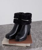 【メゾンドフルール/Maison de FLEUR】のパールリボンファーブーツ Black|ID: prp329100004700376 ipo3291000000033939165