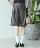 【アメリカンホリック/AMERICAN HOLIC】のフェイクレザーハーフパンツ Brown|ID: prp329100004700377 ipo3291000000033939169