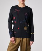 【ポール スミス/Paul Smith】のDaisy Chain Doodle 長袖Tシャツ 人気、トレンドファッション・服の通販 founy(ファニー) ファッション Fashion レディースファッション Fashion for Women トップス・カットソー Cut & Sew Tops シャツ・ブラウス・オフィスカジュアル Elegant Blouses & Button-Ups ロングTシャツ・Tシャツ Longline T-Shirts & Tees カットソー・ベーシックTシャツ Cut-and-Sewn Tops / Stretch Tees & Basics おすすめ Recommended / Our Picks カットソー Cut and Sewn Top ジャケット Jacket, Outerwear デニム Denim, Jeans Material モチーフ Motif, Design Theme リボン Ribbon, Bow 夏 Summer 手描き Hand-Drawn, Illustrated S/S・春夏 SS, Spring/Summer, Warm Season A/W・秋冬 Autumn/Winter 長袖 Long Sleeve, Full Sleeve thumbnail ネイビー|ID: prp329100004700380 ipo3291000000034632885