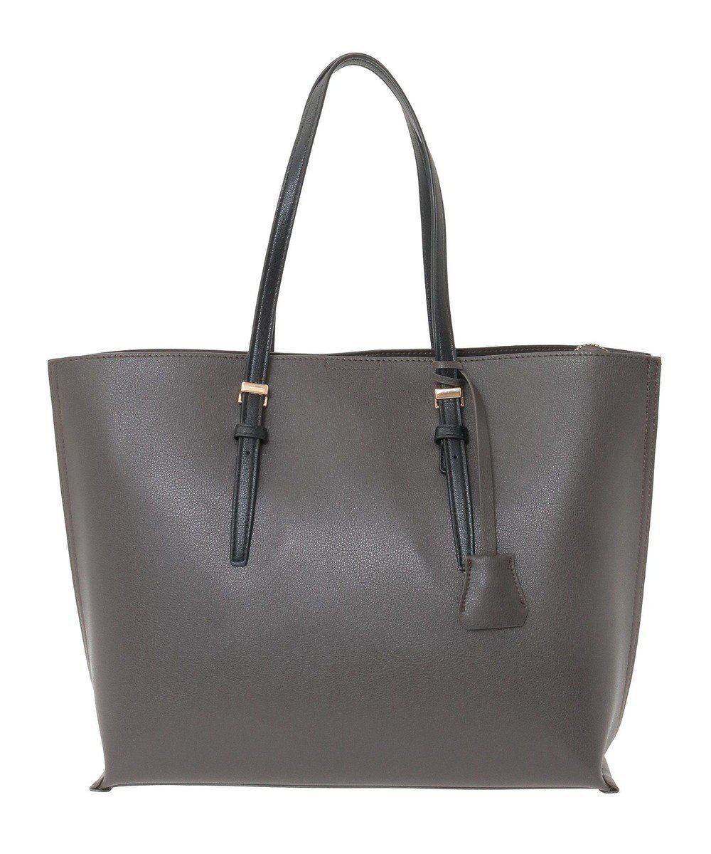 【グリーンパークス/Green Parks】の・KOSSORECO バイカラーA4トート 人気、トレンドファッション・服の通販 founy(ファニー) 　ファッション　Fashion　レディースファッション　Fashion for Women　バッグ　Bags　スクエア　Square, Square Shape　フェイクレザー　Faux Leather, PU Leather　フォルム　Silhouette, Form　ポケット　Pocket, Pocket Detail　 other-1|ID: prp329100004700384 ipo3291000000034474632