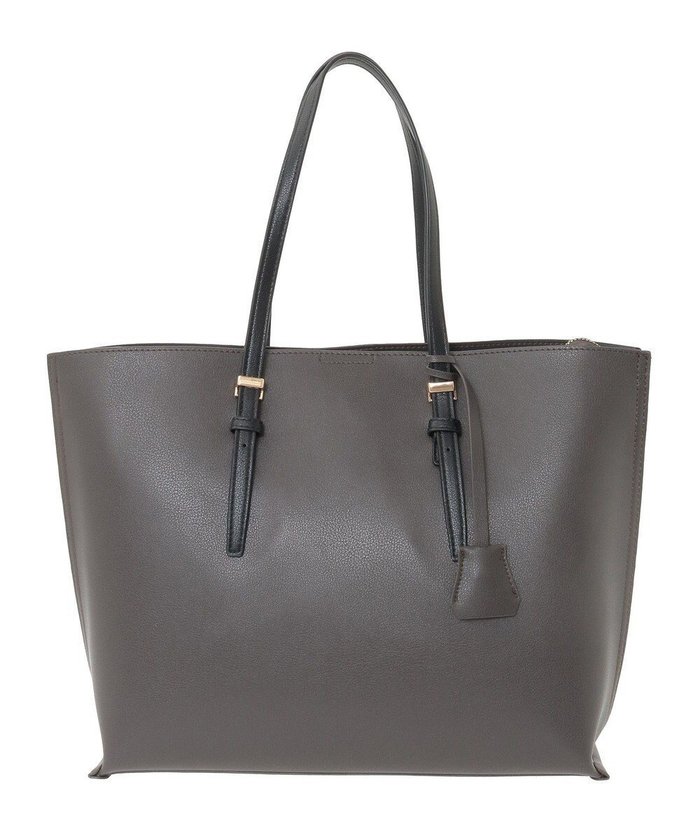 【グリーンパークス/Green Parks】の・KOSSORECO バイカラーA4トート インテリア・キッズ・メンズ・レディースファッション・服の通販 founy(ファニー) https://founy.com/ ファッション Fashion レディースファッション Fashion for Women バッグ Bags スクエア Square, Square Shape フェイクレザー Faux Leather, PU Leather フォルム Silhouette, Form ポケット Pocket, Pocket Detail |ID: prp329100004700384 ipo3291000000034474634