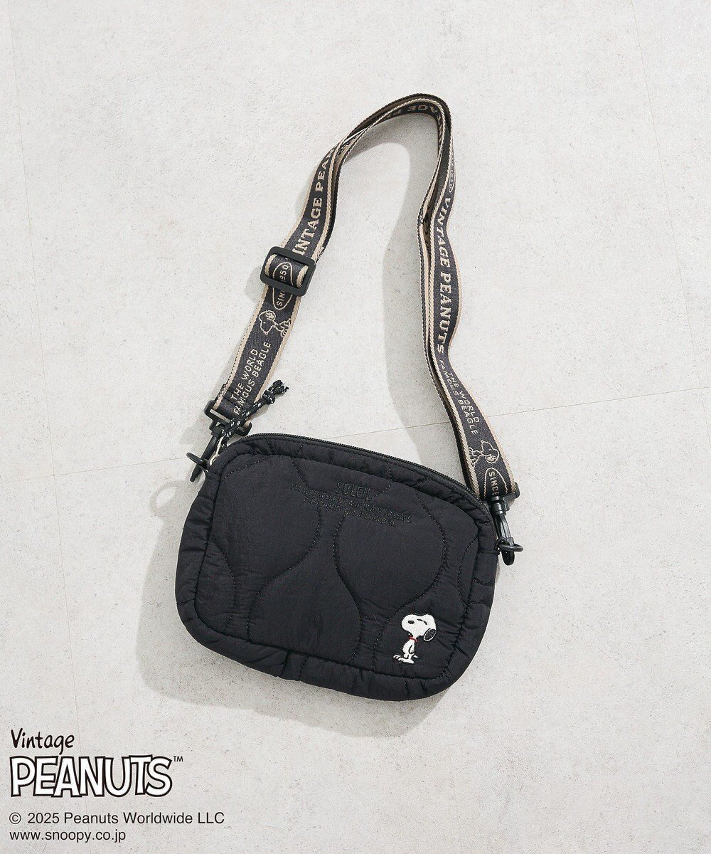【グリーンパークス/Green Parks】のPEANUTS キルティングショルダー インテリア・キッズ・メンズ・レディースファッション・服の通販 founy(ファニー) ファッション Fashion レディースファッション Fashion for Women キルティング Quilted, Quilting キルト Quilt, Quilted Fabric ショルダー Shoulder, Shoulder Strap ベーシック Basic, Essential ポケット Pocket, Pocket Detail ポーチ Pouch, Small Case メッシュ Mesh, Net Fabric Black|ID: prp329100004700397 ipo3291000000033939239