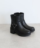 【グリーンパークス/Green Parks】の・LENA リング付ショートブーツ Black|ID: prp329100004700400 ipo3291000000033939251
