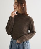 【グリーンパークス/Green Parks】の・Petit Fleur ジャガードハイネックロンT 人気、トレンドファッション・服の通販 founy(ファニー) ファッション Fashion レディースファッション Fashion for Women トップス・カットソー Cut & Sew Tops シャツ・ブラウス・オフィスカジュアル Elegant Blouses & Button-Ups ロングTシャツ・Tシャツ Longline T-Shirts & Tees カットソー・ベーシックTシャツ Cut-and-Sewn Tops / Stretch Tees & Basics おすすめ Recommended / Our Picks カットソー Cut and Sewn Top キャミソール Camisole, Spaghetti Strap Top ビスチェ Bustier, Corset Top ポケット Pocket, Pocket Detail ロング Long, Long-Length A/W・秋冬 Autumn/Winter thumbnail Brown|ID: prp329100004700401 ipo3291000000034545347