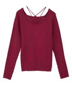 【アースミュージックアンドエコロジー/earth music&ecology】の【洗濯機洗い可】スクエアホルターネックリブプルオーバー 人気、トレンドファッション・服の通販 founy(ファニー) ファッション Fashion レディースファッション Fashion for Women トップス・カットソー Cut & Sew Tops ニット Knit Tops & Sweaters カジュアルプルオーバー・ニットトップス Pullovers & Knit Tops / Casual Pullovers インナー Innerwear 洗える Machine Washable スクエア Square, Square Shape セーター Sweater, Knitwear フィット Fit, Slim Fit ポケット Pocket, Pocket Detail リボン Ribbon, Bow ロング Long, Long-Length A/W・秋冬 Autumn/Winter おすすめ Recommended / Our Picks thumbnail Bordeaux|ID: prp329100004700409 ipo3291000000035586380