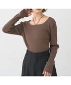 【アースミュージックアンドエコロジー/earth music&ecology】の【洗濯機洗い可】スクエアホルターネックリブプルオーバー 人気、トレンドファッション・服の通販 founy(ファニー) ファッション Fashion レディースファッション Fashion for Women トップス・カットソー Cut & Sew Tops ニット Knit Tops & Sweaters カジュアルプルオーバー・ニットトップス Pullovers & Knit Tops / Casual Pullovers インナー Innerwear 洗える Machine Washable スクエア Square, Square Shape セーター Sweater, Knitwear フィット Fit, Slim Fit ポケット Pocket, Pocket Detail リボン Ribbon, Bow ロング Long, Long-Length A/W・秋冬 Autumn/Winter おすすめ Recommended / Our Picks thumbnail Brown|ID: prp329100004700409 ipo3291000000035586383