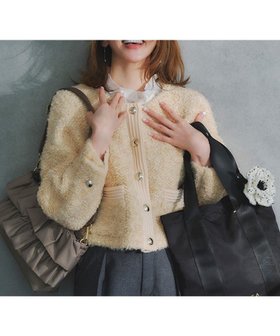 【トッカ/TOCCA】の【洗える】LOP EARED POODLE ニットアウター 人気、トレンドファッション・服の通販 founy(ファニー) ファッション Fashion レディースファッション Fashion for Women アウター Coat / Outerwear Collection トップス・カットソー Cut & Sew Tops ニット Knit Tops & Sweaters 洗える Machine Washable クラシカル Classical, Vintage-Inspired 今季 This Season, Current Season セーター Sweater, Knitwear ドレス Dress, One-Piece バランス Balance, Style Balance フォルム Silhouette, Form フロント Front, Front Design ループ Loop, Loop Knit A/W・秋冬 Autumn/Winter 冬 Winter / This Winter 新作・新入荷 New Arrivals / New In おすすめ Recommended / Our Picks エレガント 上品 Elegant 2025年 2025 2025-2026秋冬・A/W Autumn/Winter 2025–26 AW25–26 |ID:prp329100004700411