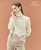 【ベイジ,/BEIGE,】の【WEB限定・洗える】DEMING / バイカラーウールタートルネックニット Off × Taupe|ID: prp329100004700413 ipo3291000000033939306