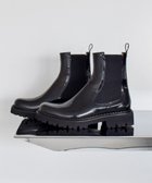 【インター ショシュール/INTER-CHAUSSURES】の【FABIO RUSCONI】ラウンドトウタンクソールサイドゴアブーツ ブラック|ID: prp329100004700460 ipo3291000000033939464