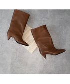 【インター ショシュール/INTER-CHAUSSURES】の【FABIO RUSCONI】ルーズフィットポインテッドハーフブーツ ライトブラウン|ID: prp329100004700469 ipo3291000000033939478