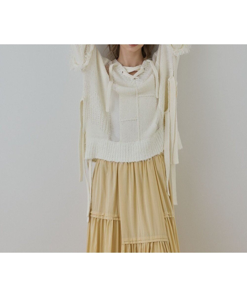 【グレース コンチネンタル/GRACE CONTINENTAL】のルーズオーバーニットトップ 人気、トレンドファッション・服の通販 founy(ファニー) ファッション Fashion レディースファッション Fashion for Women トップス・カットソー Cut & Sew Tops ニット Knit Tops & Sweaters セーター Sweater, Knitwear チュニック Tunic, Long Top フェミニン Feminine, Girly フリンジ Fringe, Tassel ルーズ Loose, Oversized レース Lace, Lace Fabric 夏 Summer A/W・秋冬 Autumn/Winter other-1|ID: prp329100004700474 ipo3291000000033939495