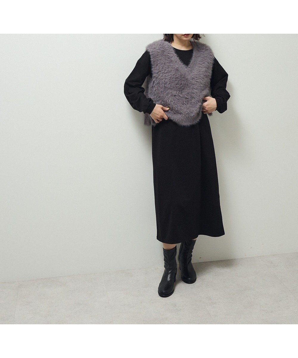 【グリーンパークス/Green Parks】のSET2点ラメフェザーベスト+ミニ裏毛ワンピース 人気、トレンドファッション・服の通販 founy(ファニー) 　ファッション　Fashion　レディースファッション　Fashion for Women　アウター　Coat / Outerwear Collection　ワンピース　Dresses　ニットワンピース　Knit Dresses　新作・新入荷　New Arrivals / New In　シンプル　Simple, Minimal　フェザー　Feather, Feather Detail　ベスト　Vest, Waistcoat　ポケット　Pocket, Pocket Detail　秋　Autumn　A/W・秋冬　Autumn/Winter　長袖　Long Sleeve, Full Sleeve　 other-1|ID: prp329100004700480 ipo3291000000033939515