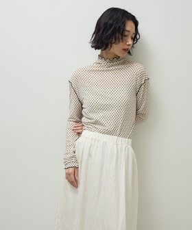 【グリーンパークス/Green Parks】の・ANDSEARCH ドットチュールハイネック 人気、トレンドファッション・服の通販 founy(ファニー) ファッション Fashion レディースファッション Fashion for Women トップス・カットソー Cut & Sew Tops シャツ・ブラウス・オフィスカジュアル Elegant Blouses & Button-Ups ロングTシャツ・Tシャツ Longline T-Shirts & Tees カットソー・ベーシックTシャツ Cut-and-Sewn Tops / Stretch Tees & Basics 新作・新入荷 New Arrivals / New In おすすめ Recommended / Our Picks カットソー Cut and Sewn Top シアー Sheer, See-Through スラックス Slacks, Dress Pants デニム Denim, Jeans Material ハイネック High Neck, Mock Neck ビスチェ Bustier, Corset Top ポケット Pocket, Pocket Detail ミックス Mix, Mixed Style A/W・秋冬 Autumn/Winter |ID:prp329100004700485