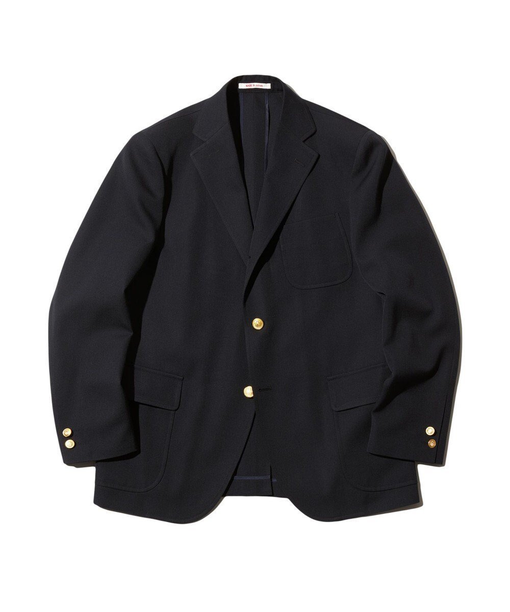 【ジェイ プレス/J.PRESS / MEN】の【J.PRESS ORIGINALS】MAGIC CUBA GABARDINE 3B BLAZER / JAPAN MADE インテリア・キッズ・メンズ・レディースファッション・服の通販 founy(ファニー) 　ファッション　Fashion　メンズファッション　Fashion for Men　アウター　Men's Coats Outerwear　テーラードジャケット　Tailored Jackets & Blazers　ショルダー　Shoulder, Shoulder Strap　ジャケット　Jacket, Outerwear　A/W・秋冬　Autumn/Winter　夏　Summer　ネイビー系|ID: prp329100004701714 ipo3291000000033949205