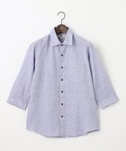 【ジョセフ アブード/JOSEPH ABBOUD / MEN】の【サステイナブル・7分袖】リヨセルリネンシャンブレー シャツ ブルー系|ID: prp329100004701722 ipo3291000000034473813