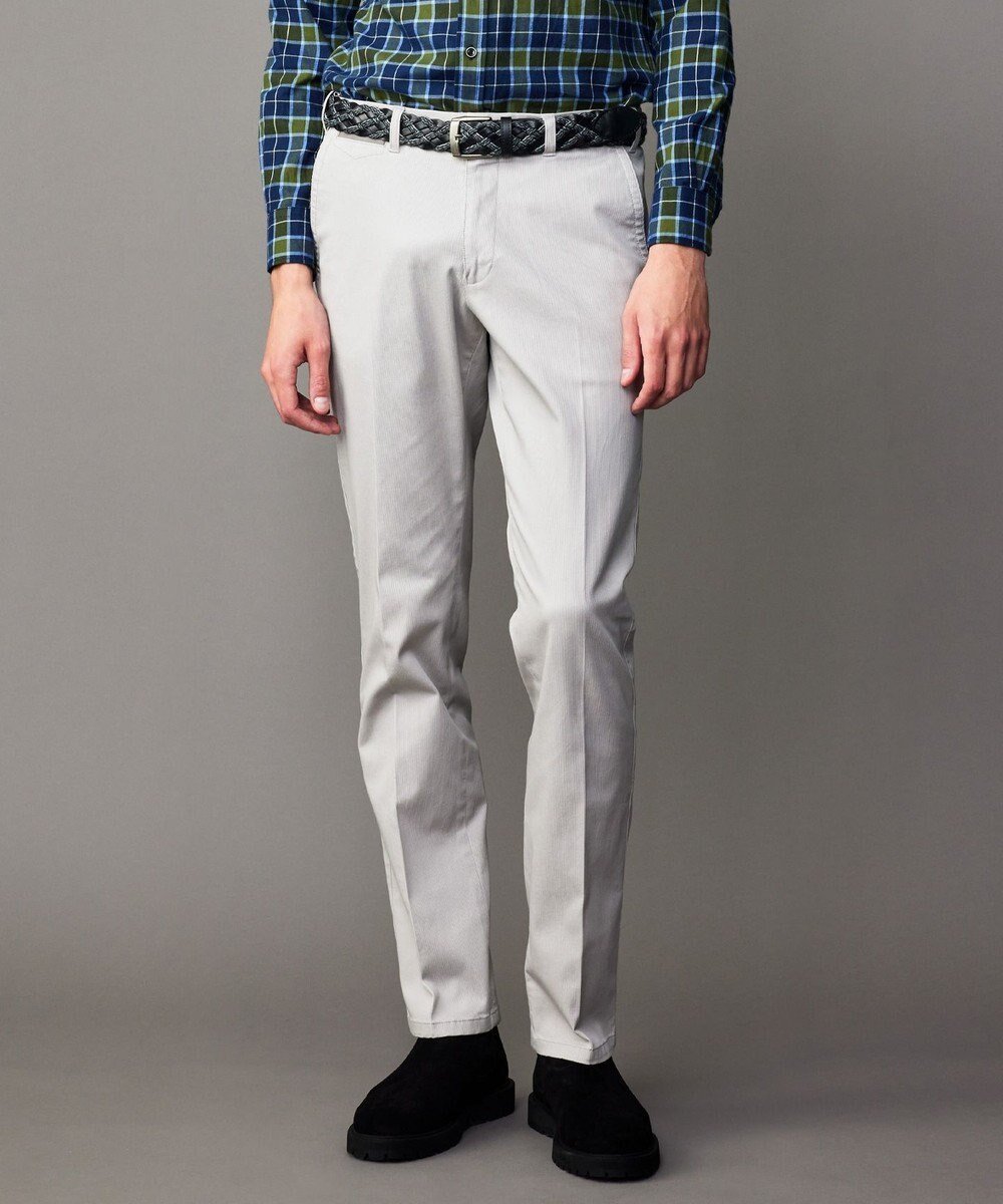 【ジョセフ アブード/JOSEPH ABBOUD / MEN】の【ウエストも伸びる!・新色追加】オーガニックストレッチパンツ インテリア・キッズ・メンズ・レディースファッション・服の通販 founy(ファニー) ファッション Fashion メンズファッション Fashion for Men ボトムス Bottoms ヴィンテージ Vintage Style ジャケット Jacket, Outerwear 定番 Standard, Basic Item A/W・秋冬 Autumn/Winter ライトグレー系|ID: prp329100004701729 ipo3291000000034515278