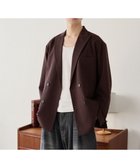 【ウィゴー/WEGO / MEN】のTRダブルブレストテーラードジャケット ブラウン|ID: prp329100004701741 ipo3291000000033949310