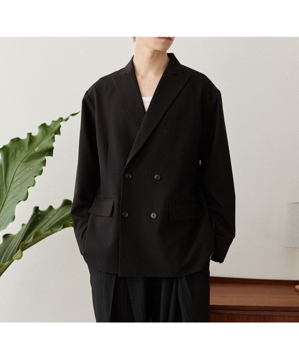 【ウィゴー/WEGO / MEN】のTRダブルブレストテーラードジャケット インテリア・キッズ・メンズ・レディースファッション・服の通販 founy(ファニー) 　ファッション　Fashion　メンズファッション　Fashion for Men　アウター　Men's Coats Outerwear　テーラードジャケット　Tailored Jackets & Blazers　春　Spring　秋　Autumn　クラシカル　Classical, Vintage-Inspired　ジャケット　Jacket, Outerwear　スタンダード　Standard, Basic　スニーカー　Sneakers, Trainers　スマホ　Smartphone, Mobile Device　スマート　Smart, Elegant　スラックス　Slacks, Dress Pants　セットアップ　Set-Up, Coordinated Outfit　ダウン　Down, Puffer　ダブル　Double, Double-Breasted　デニム　Denim, Jeans Material　トレンド　Trend, Trending Now　フォーマル　Formal, Dressy　ベーシック　Basic, Essential　モノトーン　Monotone, Black and White　リラックス　Relax, Relaxed Fit　ワイド　Wide, Wide Fit　A/W・秋冬　Autumn/Winter　おすすめ　Recommended / Our Picks　エレガント 上品　Elegant　2025年　2025　2025-2026秋冬・A/W　Autumn/Winter 2025–26 AW25–26　ブラック|ID: prp329100004701741 ipo3291000000033949311