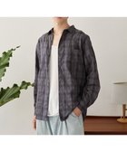 【ウィゴー/WEGO / MEN】のクリンクルチェックシャツ(LS) ブラックチェック1|ID: prp329100004701742 ipo3291000000033949314