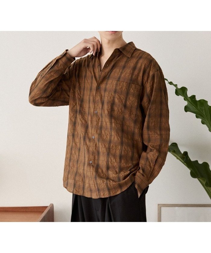 【ウィゴー/WEGO / MEN】のクリンクルチェックシャツ(LS) インテリア・キッズ・メンズ・レディースファッション・服の通販 founy(ファニー) https://founy.com/ ファッション Fashion メンズファッション Fashion for Men トップス・カットソー Cut & Sew Tops メンズシャツ Shirts インナー Innerwear クール Cool, Chic ジャケット Jacket, Outerwear スマホ Smartphone, Mobile Device タンク Tank Top, Sleeveless Top チェック Check, Plaid, Tartan 長袖 Long Sleeve, Full Sleeve パーカー Hoodie, Parka ベーシック Basic, Essential メンズ Men's, Menswear A/W・秋冬 Autumn/Winter おすすめ Recommended / Our Picks |ID: prp329100004701742 ipo3291000000034309910