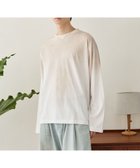 【ウィゴー/WEGO / MEN】のルーズスプレーT(長袖) オフホワイト|ID: prp329100004701743 ipo3291000000034495674