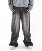 【ウィゴー/WEGO】の【ユニセックス着用ITEM】スーパーバギーラインストーンデニムパンツ デニムブラックソノタ|ID: prp329100004701749 ipo3291000000033949335