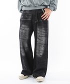 【ウィゴー/WEGO】の【ユニセックス着用ITEM】スーパーバギーダーティデニムパンツ デニムブラックソノタ|ID: prp329100004701750 ipo3291000000033949338