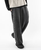 【ウィゴー/WEGO】の【ユニセックス着用ITEM】ブリーチスタッズロゴスウェットパンツ スミクロ|ID: prp329100004701751 ipo3291000000033949341