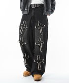 【ウィゴー/WEGO】の【ユニセックス着用ITEM】フリンジデニムパンツ 柄4|ID: prp329100004701752 ipo3291000000033949346