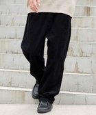 【ウィゴー/WEGO】の【ユニセックス着用ITEM/ウエストゴム/SMLサイズ展開】コーデュロイイージーストレートパンツ ブラック|ID: prp329100004701764 ipo3291000000035804894