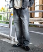 【ウィゴー/WEGO / MEN】の【ウエストゴム/MLサイズ展開】ージーダブルニーパンツ デニムブラックソノタ|ID: prp329100004701767 ipo3291000000033949406