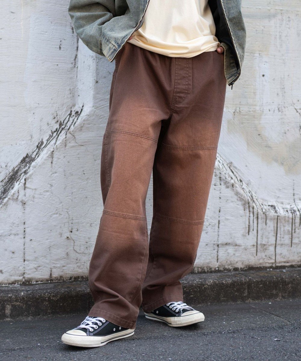 【ウィゴー/WEGO / MEN】の【ウエストゴム/MLサイズ展開】ージーダブルニーパンツ インテリア・キッズ・メンズ・レディースファッション・服の通販 founy(ファニー) ファッション Fashion メンズファッション Fashion for Men ボトムス Bottoms デニムパンツ・ジーンズ Denim Pants ヴィンテージ Vintage Style 春 Spring 秋 Autumn ジャケット Jacket, Outerwear スウェット / スエット Sweatshirt, Sweatwear スニーカー Sneakers, Trainers スマホ Smartphone, Mobile Device チェック Check, Plaid, Tartan デニム Denim, Jeans Material トレンド Trend, Trending Now ドローコード Drawcord, Drawstring Cord バランス Balance, Style Balance メンズ Men's, Menswear リラックス Relax, Relaxed Fit ワイド Wide, Wide Fit ワーク Workwear, Utility Style A/W・秋冬 Autumn/Winter おすすめ Recommended / Our Picks 夏 Summer ブラウン|ID: prp329100004701767 ipo3291000000034243220