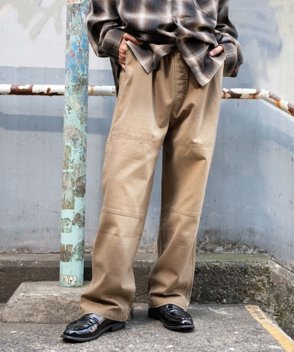 【ウィゴー/WEGO / MEN】の【ウエストゴム/MLサイズ展開】ージーダブルニーパンツ インテリア・キッズ・メンズ・レディースファッション・服の通販 founy(ファニー) ファッション Fashion メンズファッション Fashion for Men ボトムス Bottoms デニムパンツ・ジーンズ Denim Pants ヴィンテージ Vintage Style 春 Spring 秋 Autumn ジャケット Jacket, Outerwear スウェット / スエット Sweatshirt, Sweatwear スニーカー Sneakers, Trainers スマホ Smartphone, Mobile Device チェック Check, Plaid, Tartan デニム Denim, Jeans Material トレンド Trend, Trending Now ドローコード Drawcord, Drawstring Cord バランス Balance, Style Balance メンズ Men's, Menswear リラックス Relax, Relaxed Fit ワイド Wide, Wide Fit ワーク Workwear, Utility Style A/W・秋冬 Autumn/Winter おすすめ Recommended / Our Picks 夏 Summer ベージュ|ID: prp329100004701767 ipo3291000000034243221