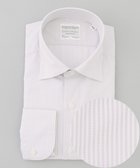 【五大陸/gotairiku / MEN】の【形態安定】PREMIUMPLEATS_セミワイドカラー 通年ドレスシャツ(カラー ストライプ) ライトグレー系1|ID: prp329100004701769 ipo3291000000033949413