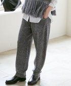【23区/NIJYUSANKU】の【SLOW/一部店舗限定】ニットトータル パンツ オフ×ブラック杢|ID: prp329100004701781 ipo3291000000034231533