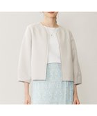 【自由区/JIYU-KU】の【洗える】グログランパフスリーブ ジャケット 人気、トレンドファッション・服の通販 founy(ファニー) ファッション Fashion レディースファッション Fashion for Women アウター Coat / Outerwear Collection レディースジャケット・軽アウター Jackets ノーカラージャケット / シンプル上品コーデ Collarless Jackets カーディガン Cardigan, Knitwear ギャザー Gathered, Ruffled グログラン Grosgrain, Grosgrain Ribbon サテン Satin, Glossy Fabric シルク Silk, 100% Silk シンプル Simple, Minimal ジャケット Jacket, Outerwear スリーブ Sleeve, Long Sleeve / Short Sleeve ボレロ Bolero, Short Cardigan 夏 Summer 春 Spring S/S・春夏 SS, Spring/Summer, Warm Season 洗える Machine Washable thumbnail ベージュ|ID: prp329100004701794 ipo3291000000034991900