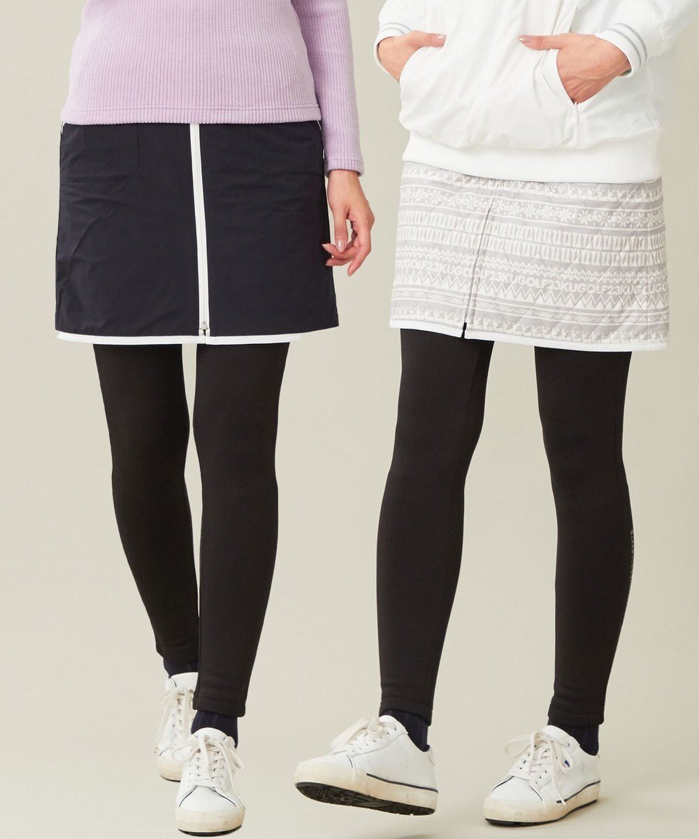 【23区 ゴルフ/NIJYUSANKU GOLF】の【WOMEN】【防寒 】リバーシブル スカート 人気、トレンドファッション・服の通販 founy(ファニー) 　ファッション　Fashion　レディースファッション　Fashion for Women　スカート　Skirts　ゴルフ　Golf　タフタ　Taffeta, Structured Fabric　フロント　Front, Front Design　プリント　Print, Printed Pattern　リバーシブル　Reversible, Two-Sided　冬　Winter / This Winter　無地　Plain, Solid Color　A/W・秋冬　Autumn/Winter　防寒　Cold Protection, Winter-Ready　 other-1|ID: prp329100004701804 ipo3291000000033949589