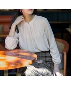 【エニィ スィス/any SiS】の【裏起毛】エニポカ バンドカラー ブラウス アイボリー|ID: prp329100004701808 ipo3291000000034156856