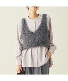 【エニー/ANY】のロングシャギーニットベスト チャコール|ID: prp329100004701831 ipo3291000000034070721