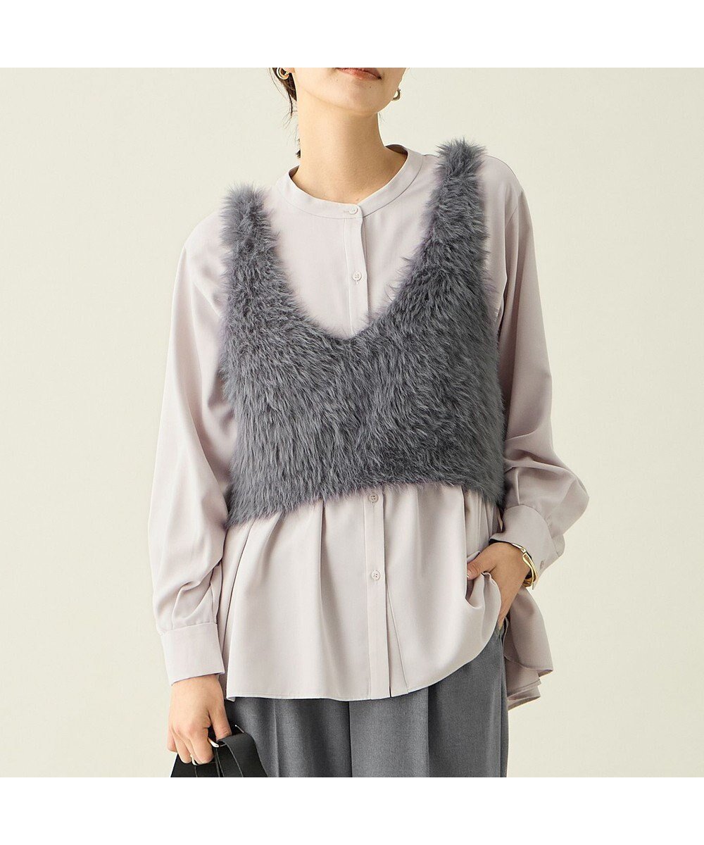 【エニー/ANY】のロングシャギーニットベスト インテリア・キッズ・メンズ・レディースファッション・服の通販 founy(ファニー) ファッション Fashion レディースファッション Fashion for Women アウター Coat / Outerwear Collection トップス・カットソー Cut & Sew Tops ニット Knit Tops & Sweaters ベスト&ジレ / 重ね着スタイル Vests & Gilets インナー Innerwear コンパクト Compact, Small Size シンプル Simple, Minimal スリット Slit, Slit Detail タンク Tank Top, Sleeveless Top フェザー Feather, Feather Detail ベスト Vest, Waistcoat 半袖 Short Sleeve, Half Sleeve 秋 Autumn A/W・秋冬 Autumn/Winter チャコール|ID: prp329100004701831 ipo3291000000034070721