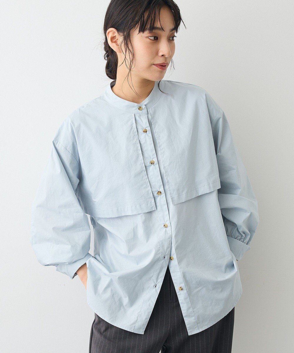 【クラフトスタンダードブティック/CRAFT STANDARD BOUTIQUE】のヨークデザインシャツ インテリア・キッズ・メンズ・レディースファッション・服の通販 founy(ファニー) ファッション Fashion レディースファッション Fashion for Women トップス・カットソー Cut & Sew Tops シャツ・ブラウス・オフィスカジュアル Elegant Blouses & Button-Ups 切替 Switching, Contrast Panel シンプル Simple, Minimal トレンチ Trench, Trench Coat フレア Flare, Flared ポケット Pocket, Pocket Detail ヨーク Yoke, Yoke Design ワイド Wide, Wide Fit A/W・秋冬 Autumn/Winter おすすめ Recommended / Our Picks Blue Green|ID: prp329100004701833 ipo3291000000033949819