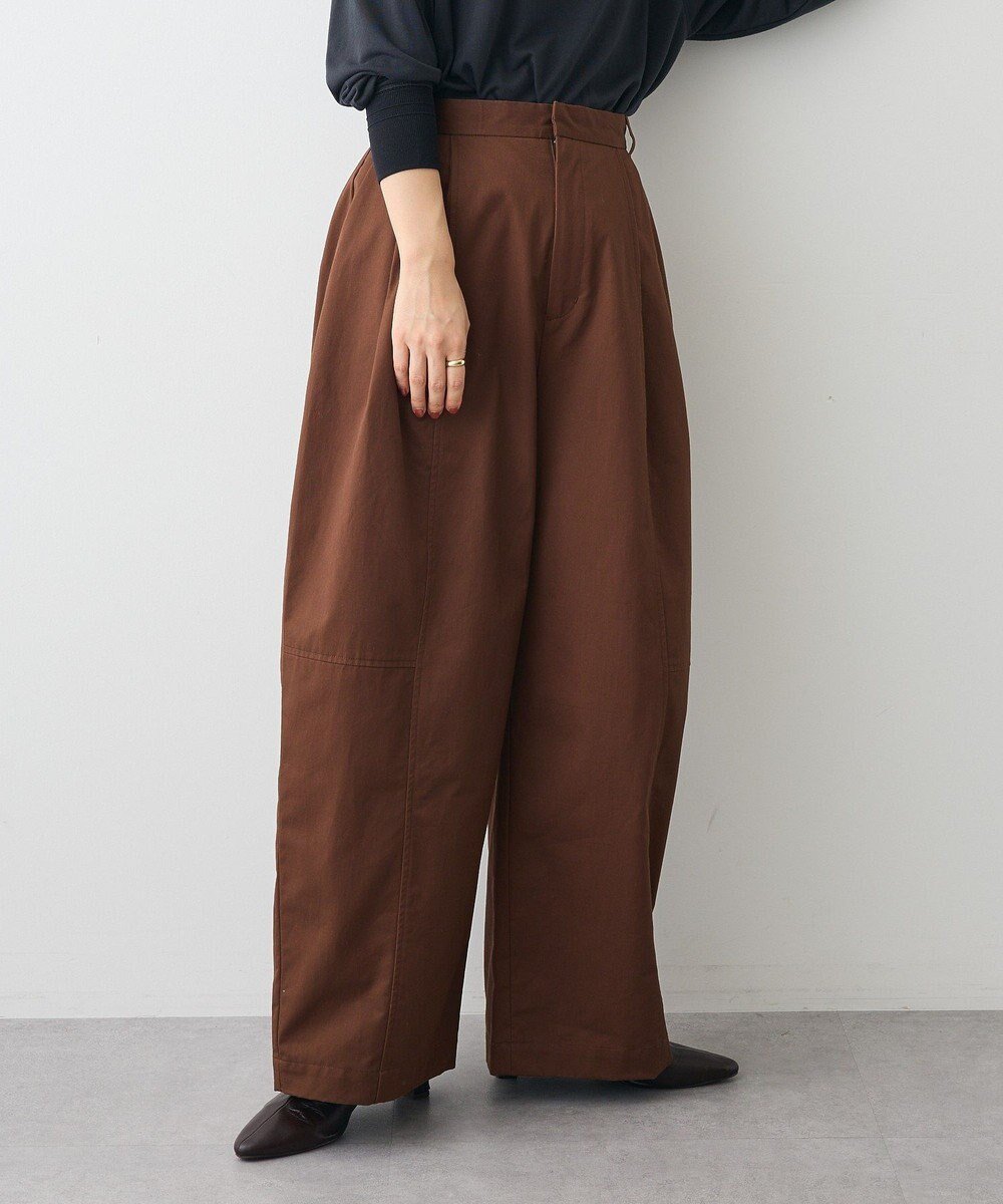 【クラフトスタンダードブティック/CRAFT STANDARD BOUTIQUE】のワイドカーブチノパンツ インテリア・キッズ・メンズ・レディースファッション・服の通販 founy(ファニー) 　ファッション　Fashion　レディースファッション　Fashion for Women　パンツ　Pants & Trousers　カットソー　Cut and Sewn Top　ショート　Short, Short Length　シンプル　Simple, Minimal　ツイル　Twist, Twisted Detail　ベーシック　Basic, Essential　ポケット　Pocket, Pocket Detail　ワイド　Wide, Wide Fit　A/W・秋冬　Autumn/Winter　おすすめ　Recommended / Our Picks　Brown|ID: prp329100004701837 ipo3291000000033949888
