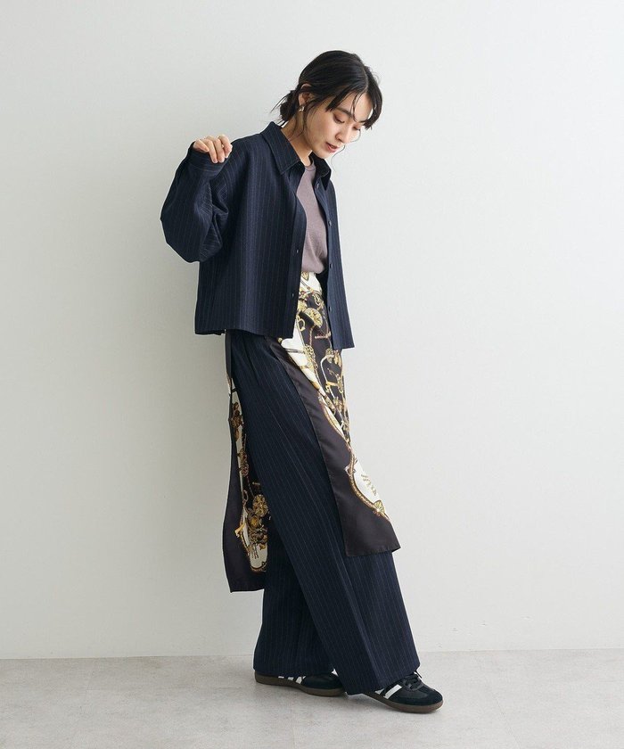 【クラフトスタンダードブティック/CRAFT STANDARD BOUTIQUE】のストライプセットアップ インテリア・キッズ・メンズ・レディースファッション・服の通販 founy(ファニー) https://founy.com/ ファッション Fashion レディースファッション Fashion for Women ワンピース Dresses コンパクト Compact, Small Size シンプル Simple, Minimal スカーフ Scarf, Neckwear ストライプ Stripe, Striped Pattern セットアップ Set-Up, Coordinated Outfit タートルネック Turtleneck, High Neck ダウン Down, Puffer デニム Denim, Jeans Material バランス Balance, Style Balance フレア Flare, Flared ポケット Pocket, Pocket Detail ワイド Wide, Wide Fit A/W・秋冬 Autumn/Winter |ID: prp329100004701859 ipo3291000000033950028